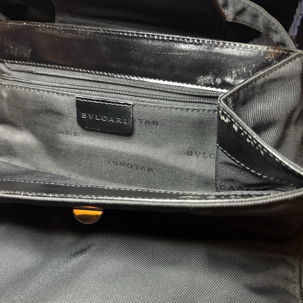 BVLGARI VTG 90s RARE Black Nylon Leather Backpack Discontinued [Authentic] — OS - Picture 2 of 8